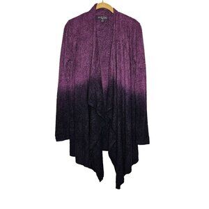 Barefoot Dreams Bamboo Chic‎ Lite Ombré Cardigan S/M Light Purple Dark Purple